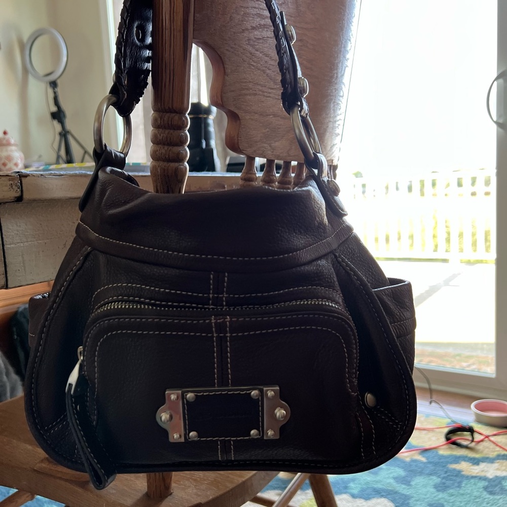 B Makowsky leather bag